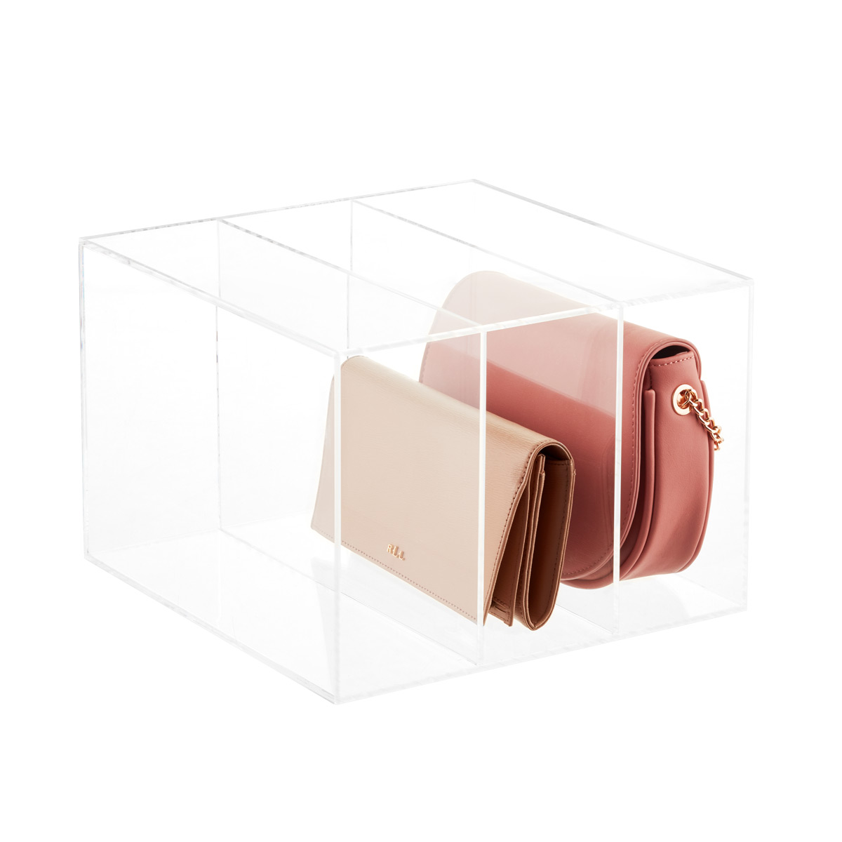 Purse Storage Box with Magnetic Door Dustproof Stackable Clear Wallet  Clutch Storage Organizer for Purse Clutch Handbag - AliExpress