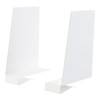 Elfa Classic Solid Shelf Book Supports White Pkg/2