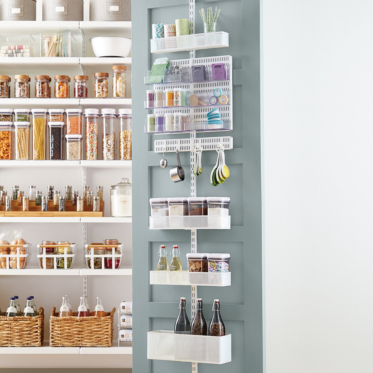 pantry door organizer 12 inch wide