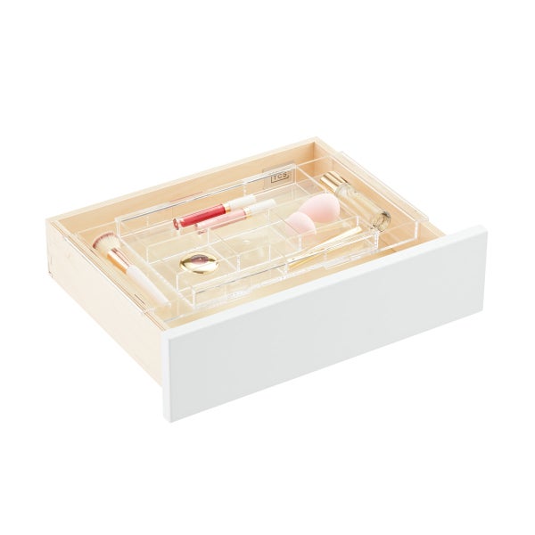 Mdesign Expandable Makeup Organizer Tray For Bathroom Drawers