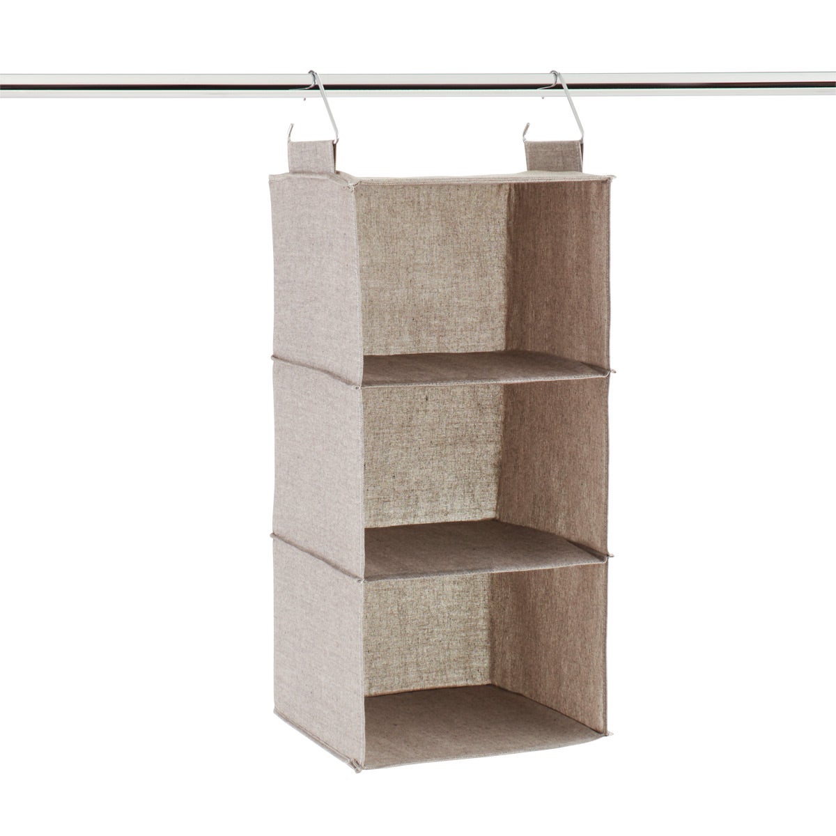 Hanging Closet Organizer - 6-Shelf Hanging Storage Shelves with 3