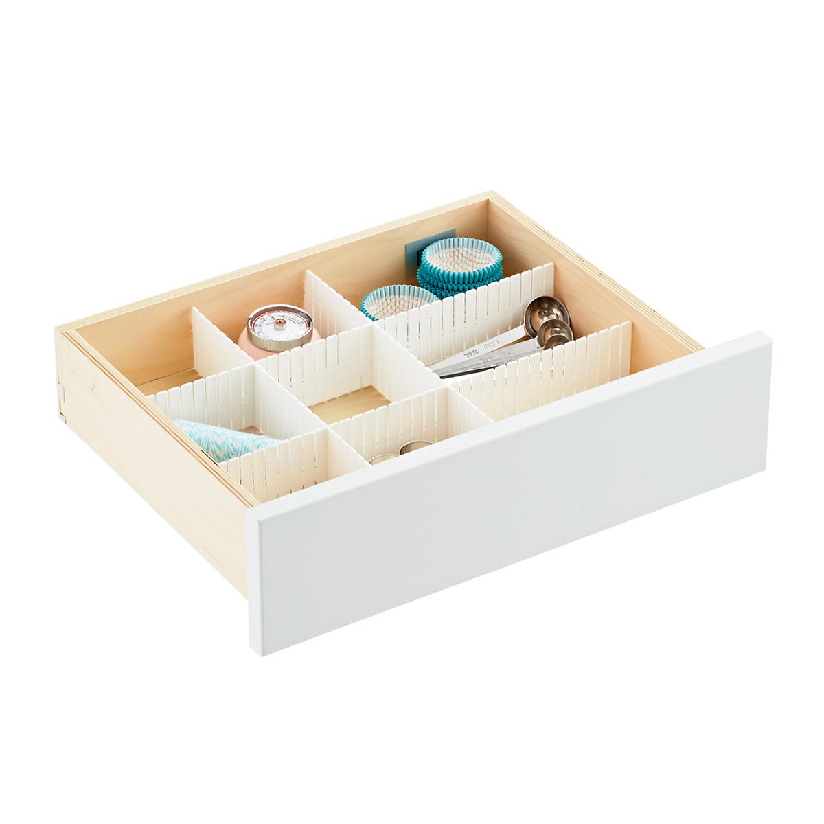 Slotted Interlocking Drawer Organizers The Container Store