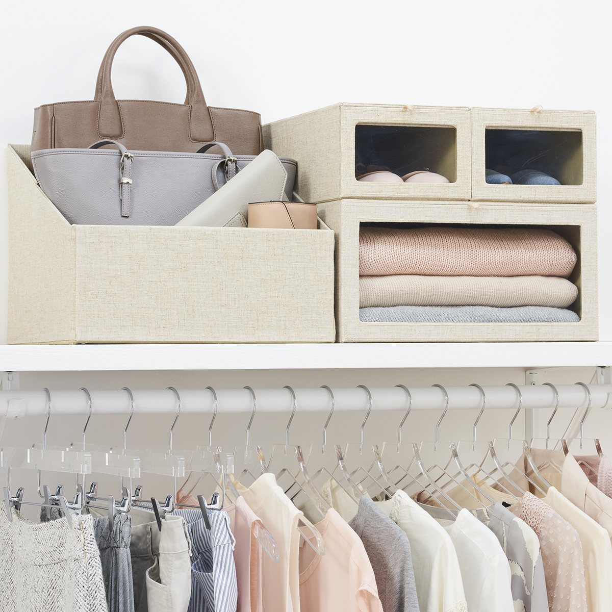 small luxury bag closet