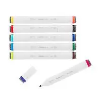 U Brands Dual-Tip Dry Erase Markers Pkg/6