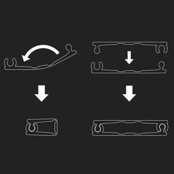 8' Paintable Cordline Wall Cable Channel