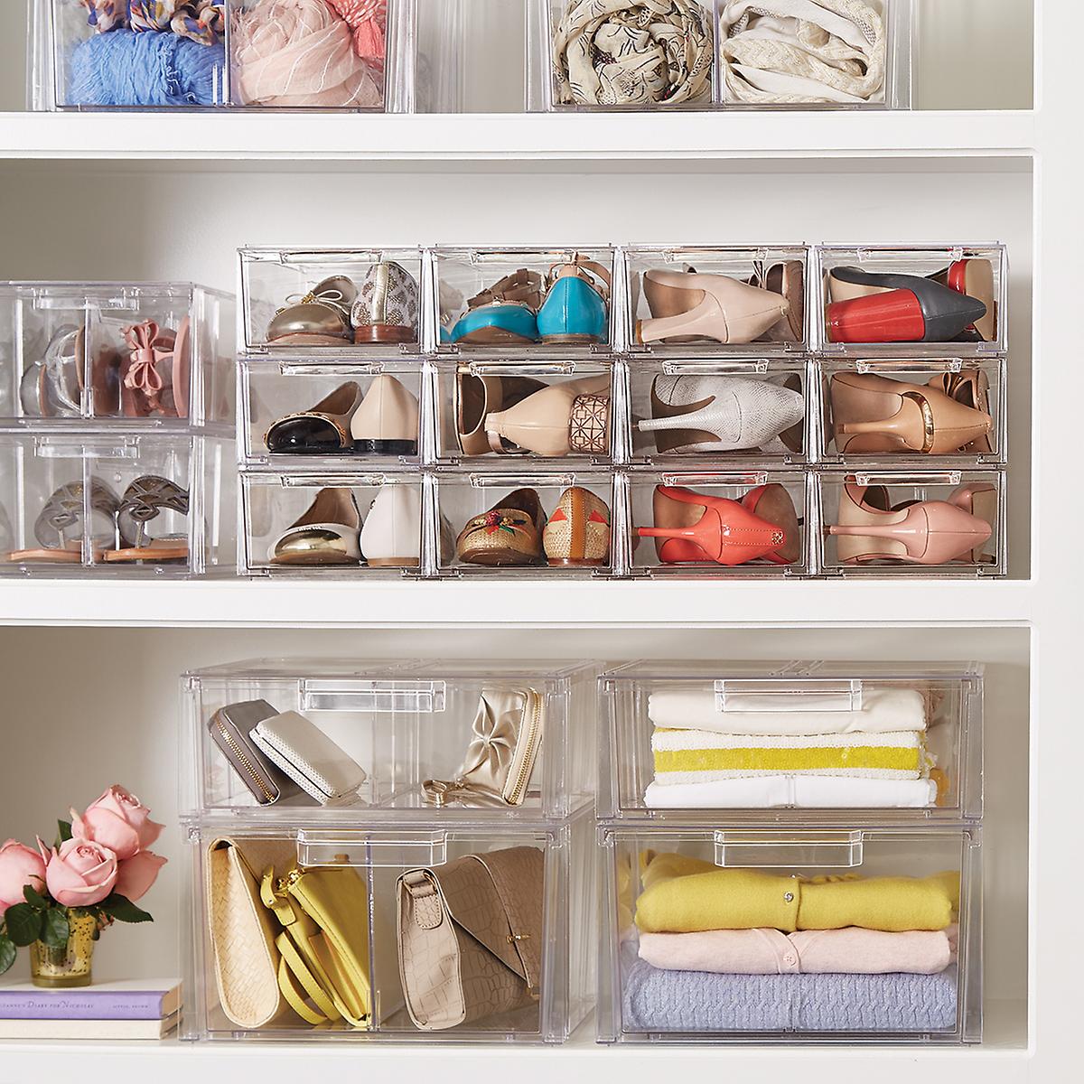 Clear Shoe  Drawers  Clear Stackable Shoe  Drawer  The 