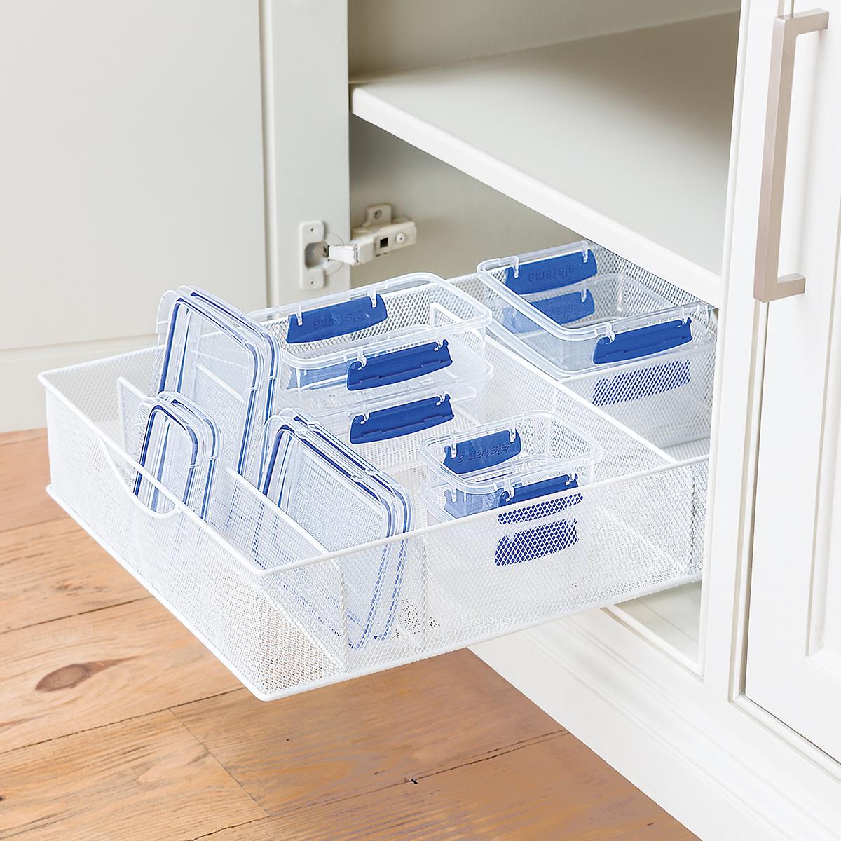 White Mesh Food Storage Lid Organizers The Container Store