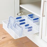 White Mesh Food Storage & Lid Organizers
