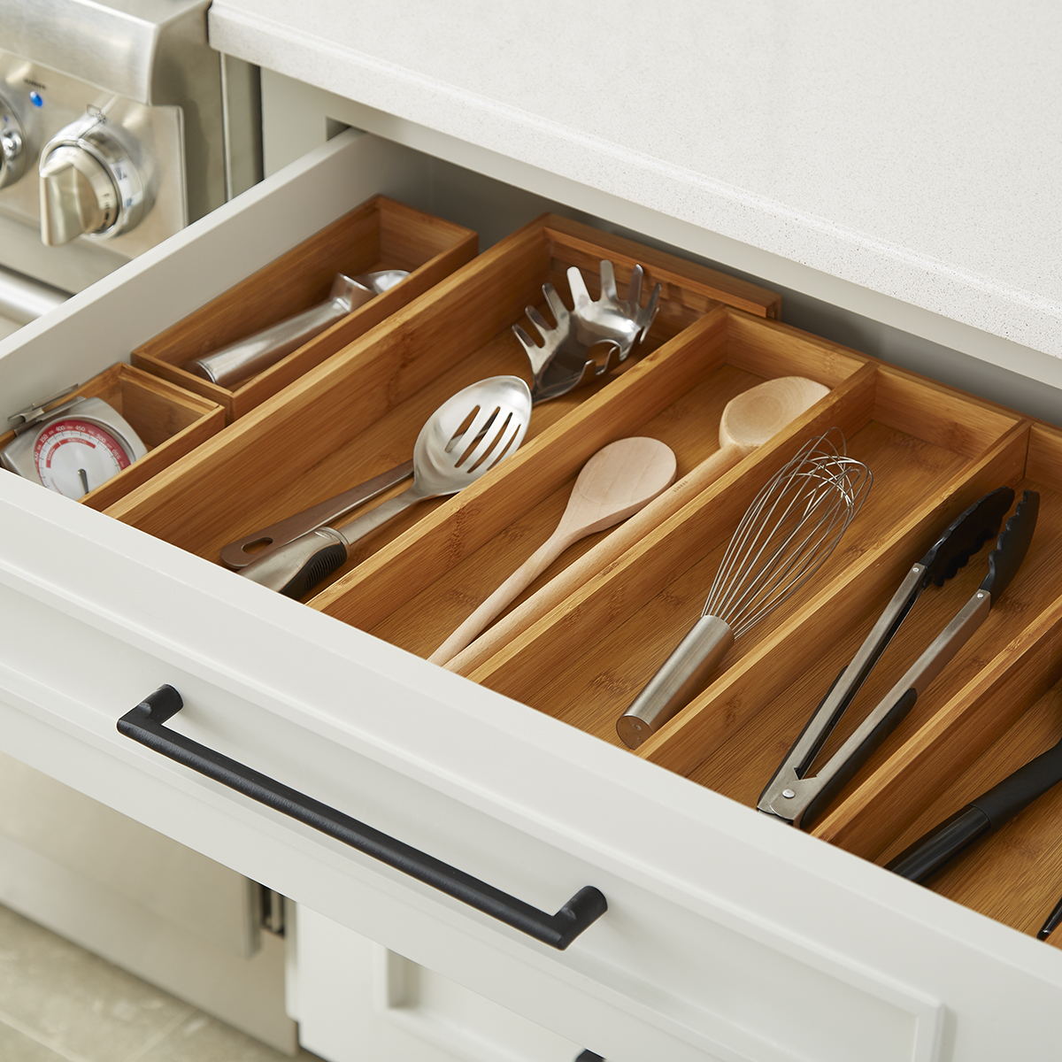 Bamboo Kitchen Drawer Starter Kit The Container Store