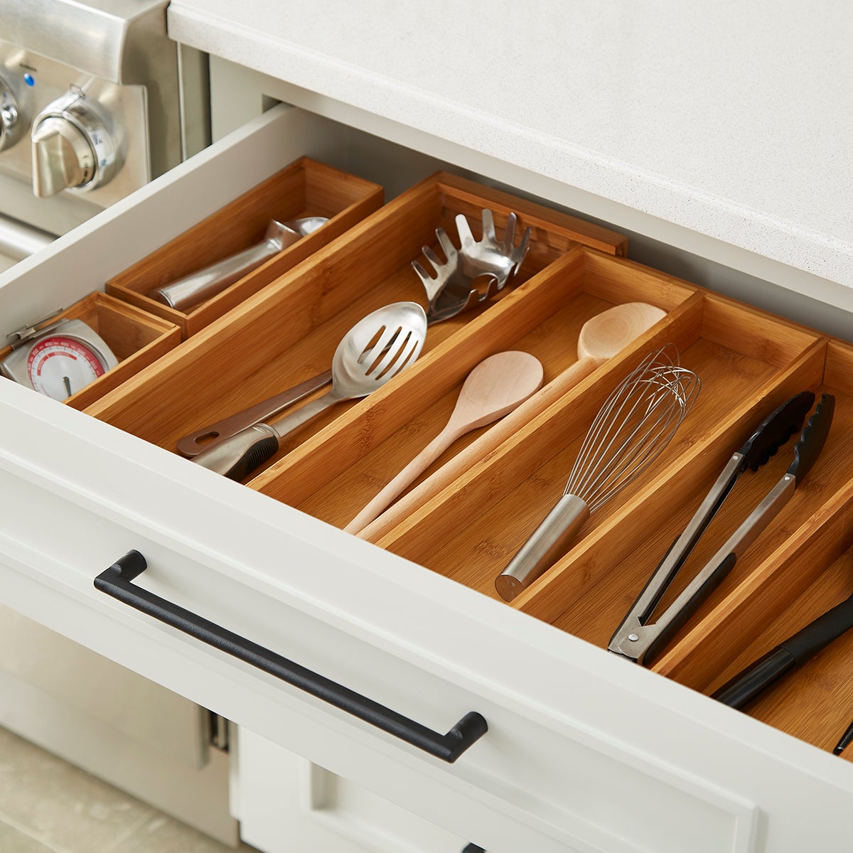 Bamboo Kitchen Drawer Starter Kit The Container Store