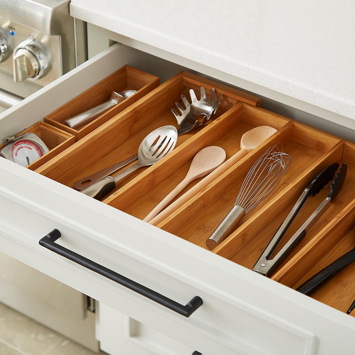Bamboo Kitchen Drawer Starter Kit | The Container Store