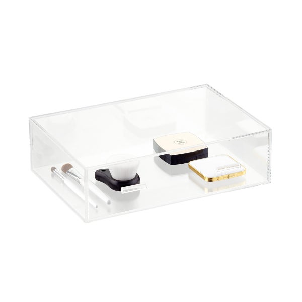 The Container Store Luxe Acrylic Modular System Makeup Organizer