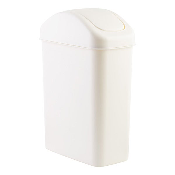 Slim Trash Can With Swing Lid