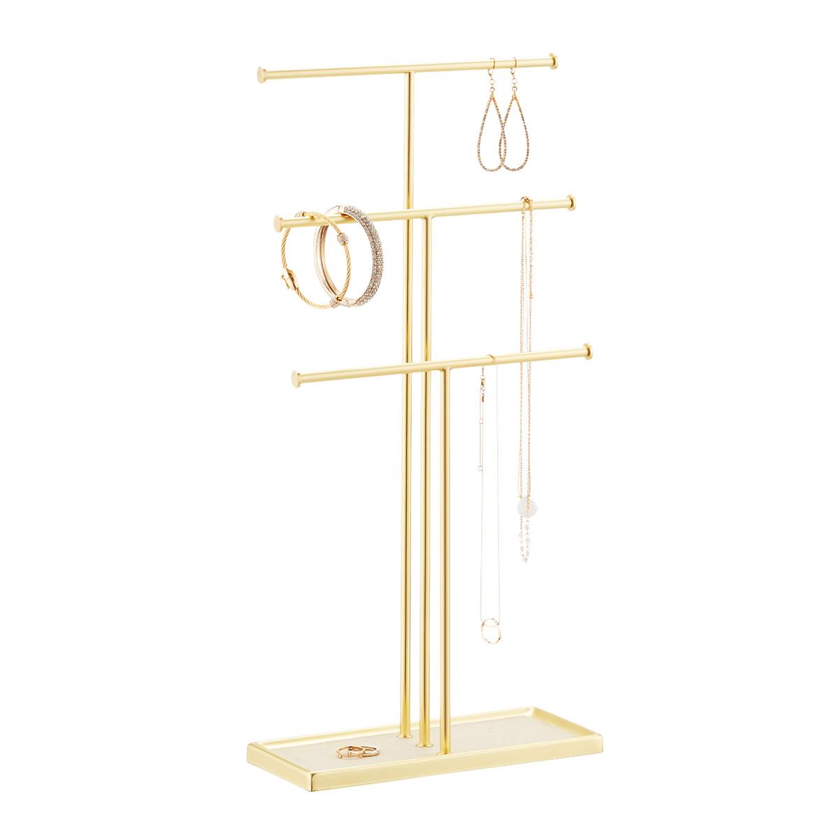Umbra Gold Tribeca Necklace Stand The Container Store