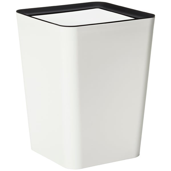 White Flip Bin Trash Can The Container Flip Bins