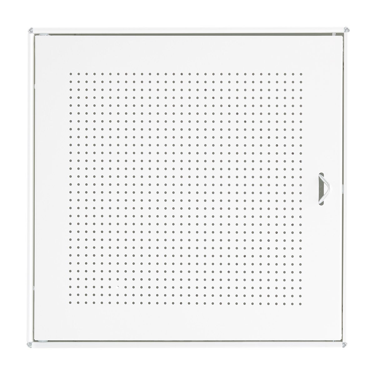 White Enameled Qbo Perforated Steel Cube Door The Container Store
