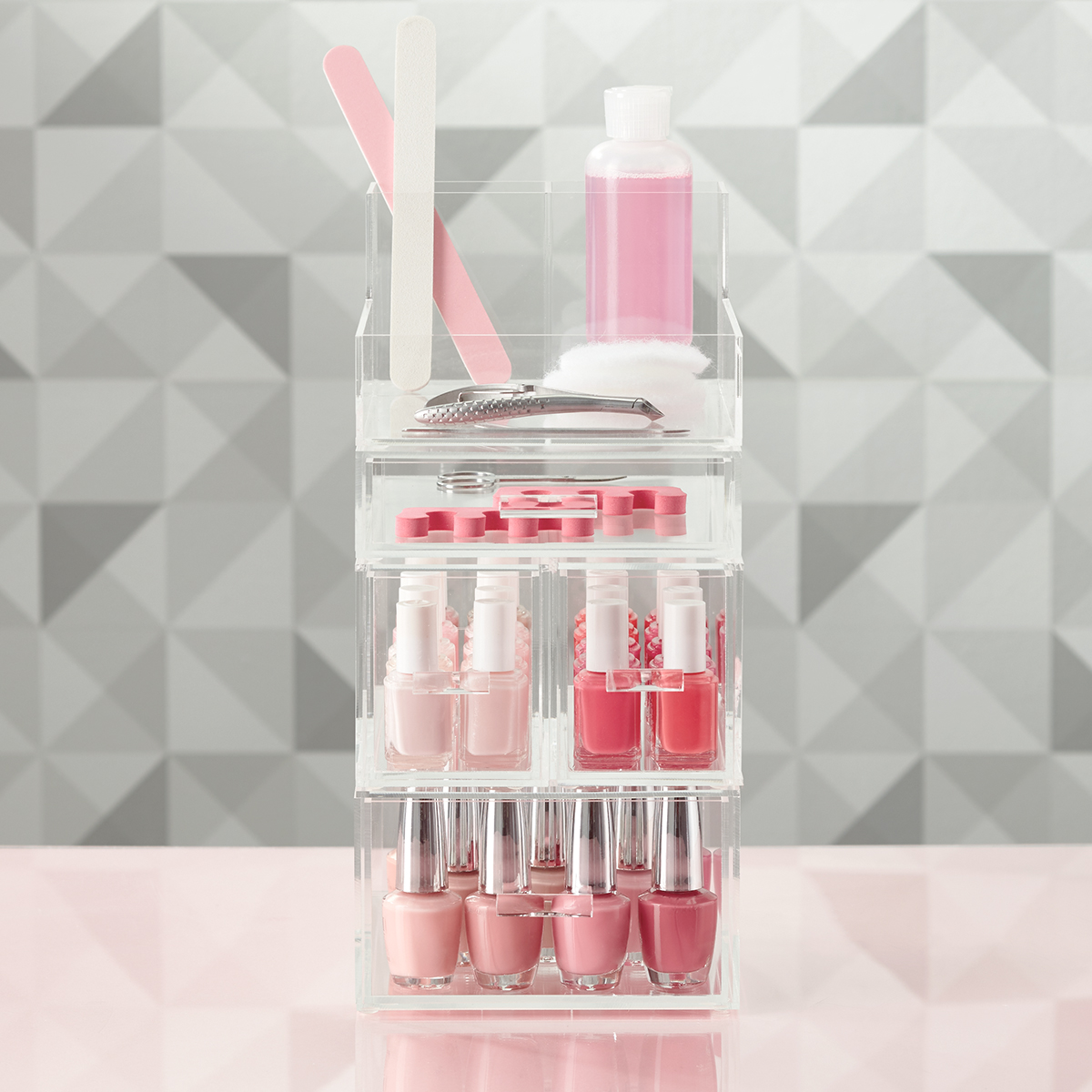 Luxe Acrylic Small Nail Polish Storage Starter Kit | The Container Store