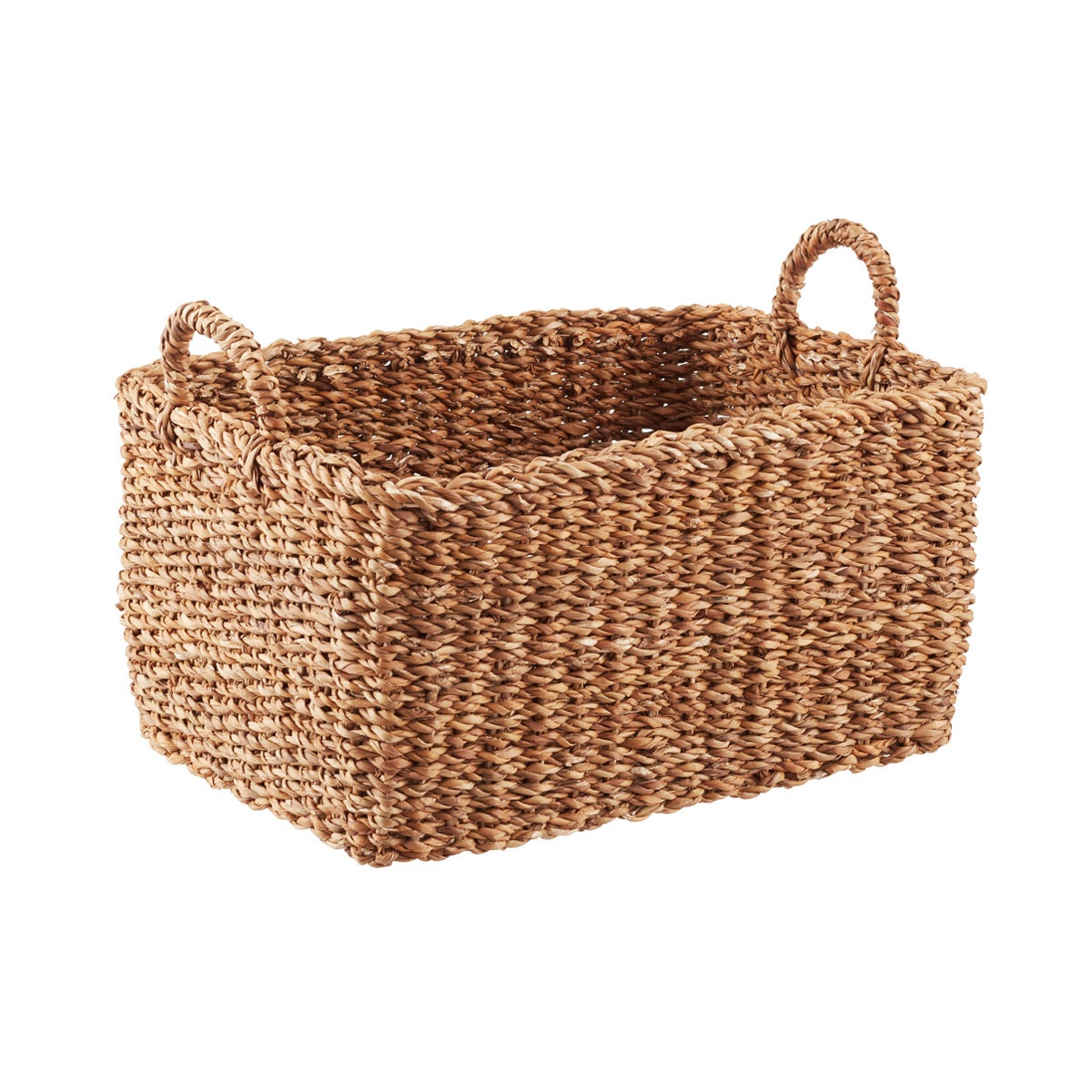 Brown Rope Rectangle Storage Basket, Small Sold by at Home