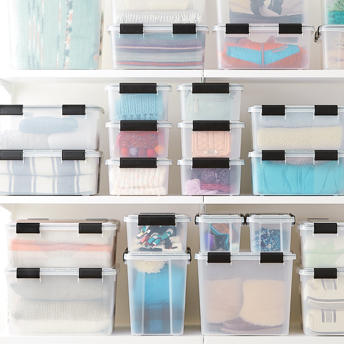 Clear Weathertight Totes The Container Store