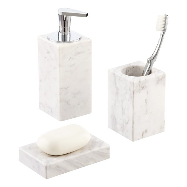 White Marble Countertop Bathroom Set The Container White Marble Countertop Bathroom Set