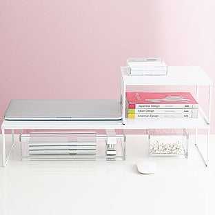 Desk Riser Franklin Desk Risers The Container Store