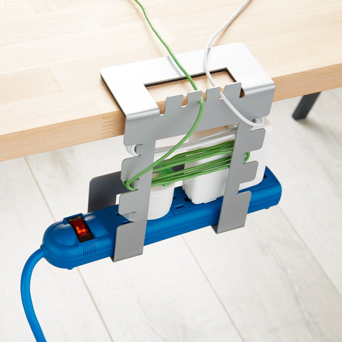 Cable Management Tray | Under Desk or Table Wire Support