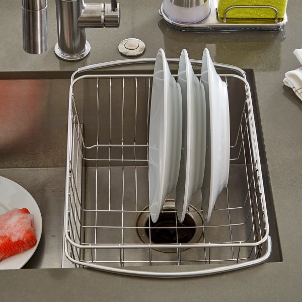 Stainless Steel In-Sink Dish Drainer | The Container Store