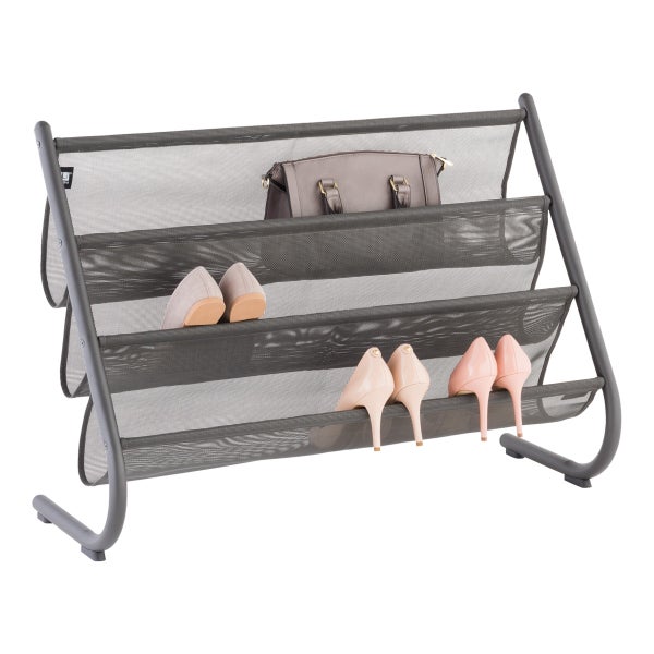Umbra Charcoal Slant Shoe & Accessory Organizer