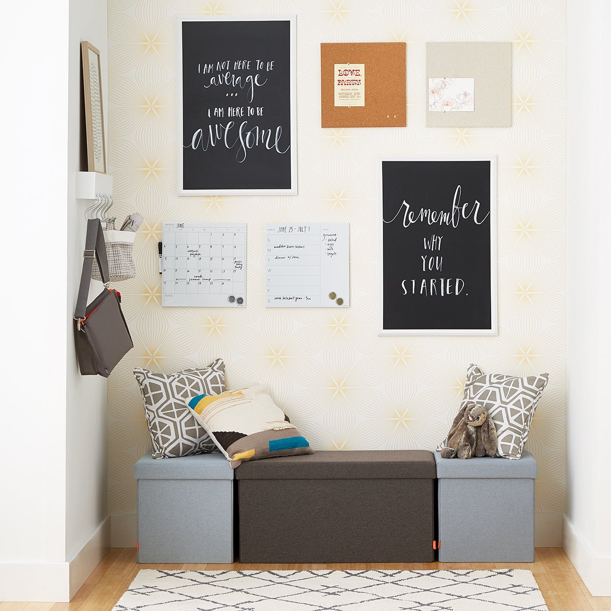 UBrands White Square Monthly Dry Erase Board The Container Store