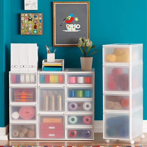 Stackable Closet Bin Set with Drawers