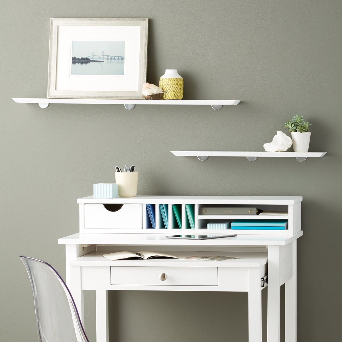 White Desk Solid Wood Roll Out The Container White Solid Wood Roll Out Desk