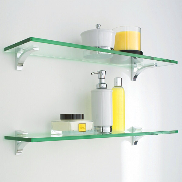 Glass Shelf Clip Kit The Container, Glass Wall Shelving Ideas
