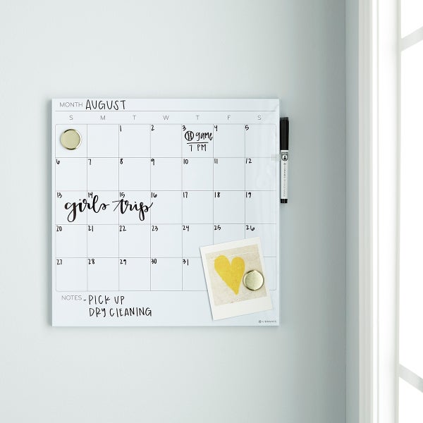 UBrands White Square Monthly Dry Erase Board The Container Store