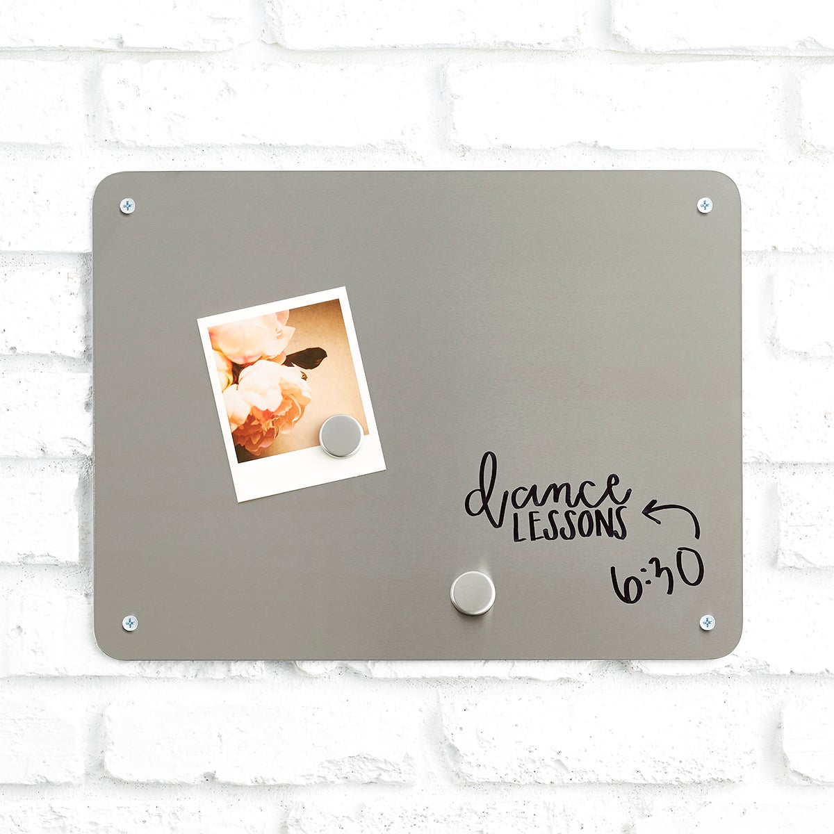 Three By Three Medium Stainless Steel Magnetic Dry Erase Board The Three By Three Medium Stainless Steel Magnetic Dry Erase Board The