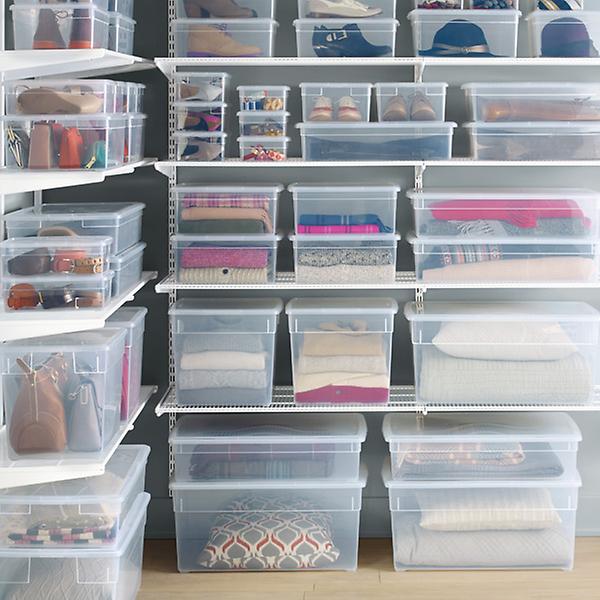 Clear Storage Bag Organizer Box. Organize Food & Storage Bags in