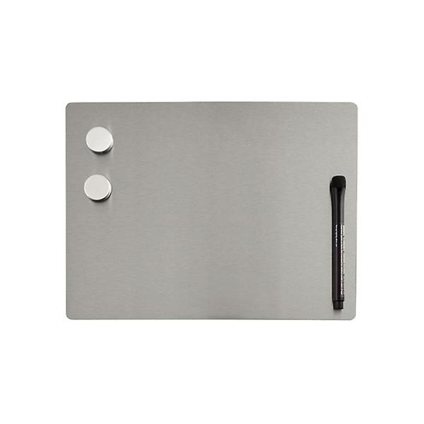 Three by Three Small Stainless Steel Magnetic Dry Erase Board