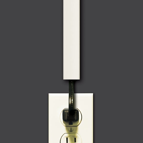 8' Paintable Cordline Wall Cable Channel