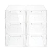 The Container Store Case of 6 Clearline Small Shoe Drawers Clear