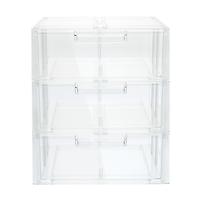 The Container Store Case of 3 Clearline Small Drawers Clear