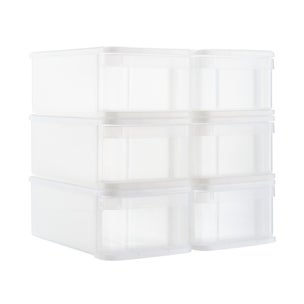 Small Tint Stackable Storage Drawer Cases Of 6 The Container Store