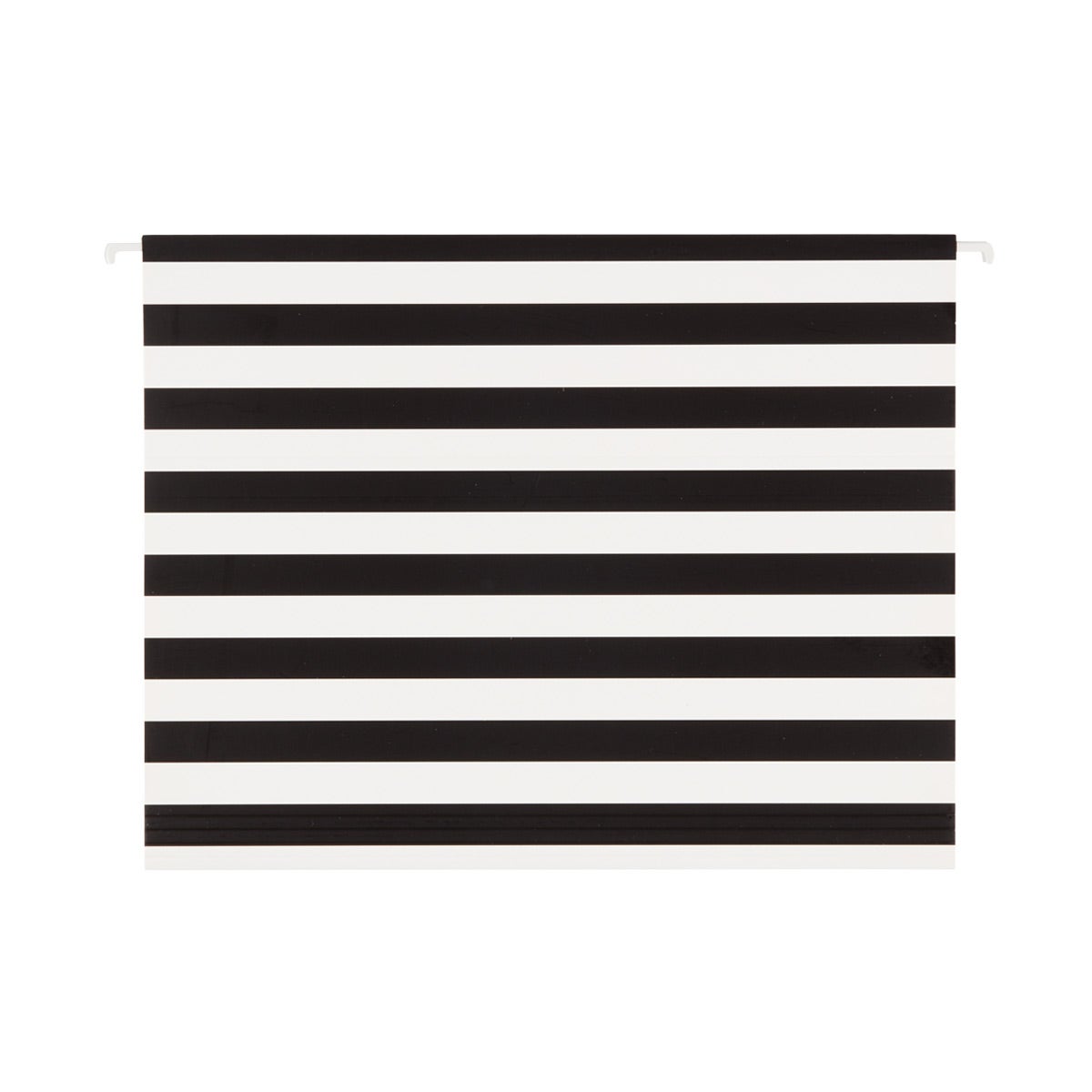 Black White Stripe Letter Size Hanging File Folders The