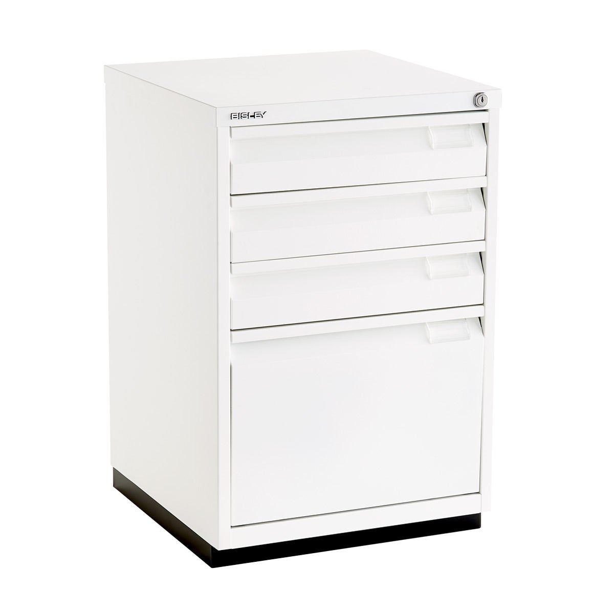 Bisley White Premium 4 Drawer Locking Filing Cabinet The Container Bisley White Premium 4 Drawer Locking Filing Cabinet