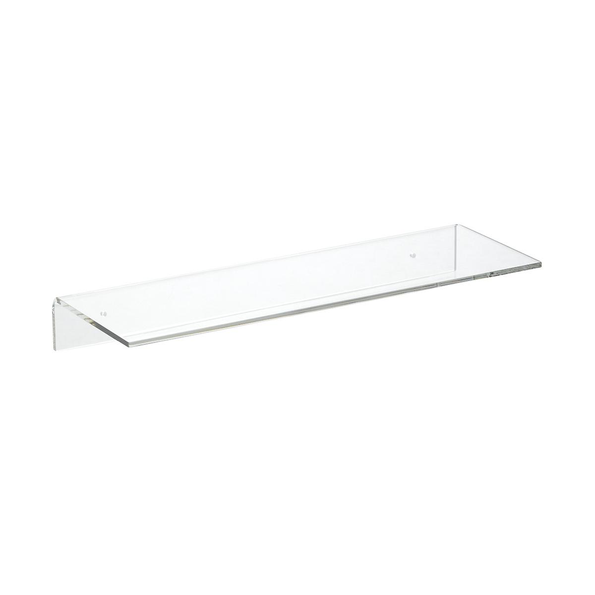 Single Acrylic Wall Shelves The Container Store