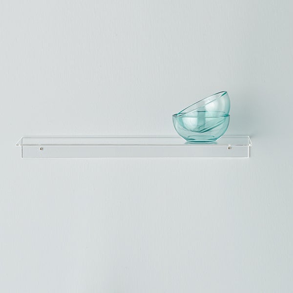 1set Acrylic Floating Shelf For Wall Mounting, Suitable For