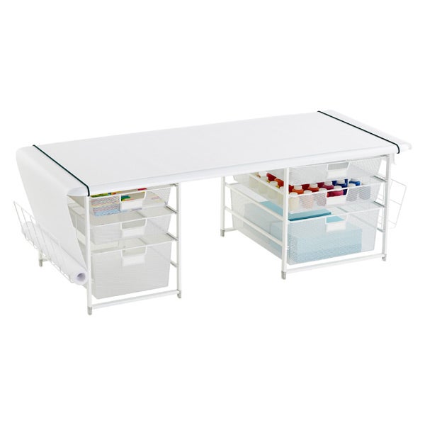 white playroom storage