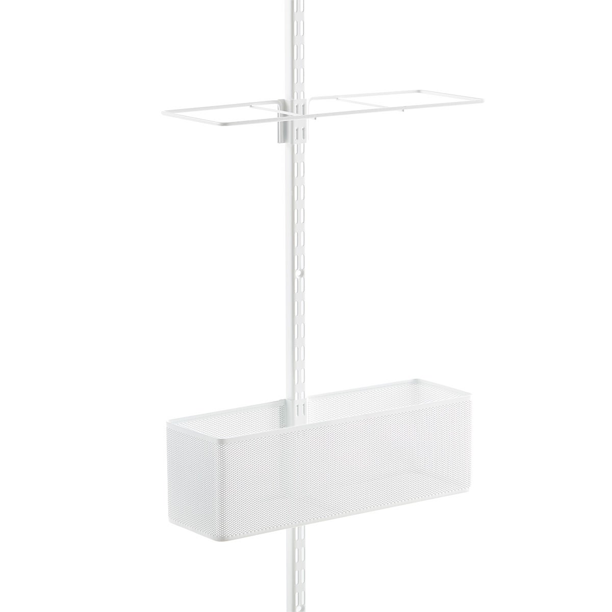 White Elfa Utility Gift Wrap Rack