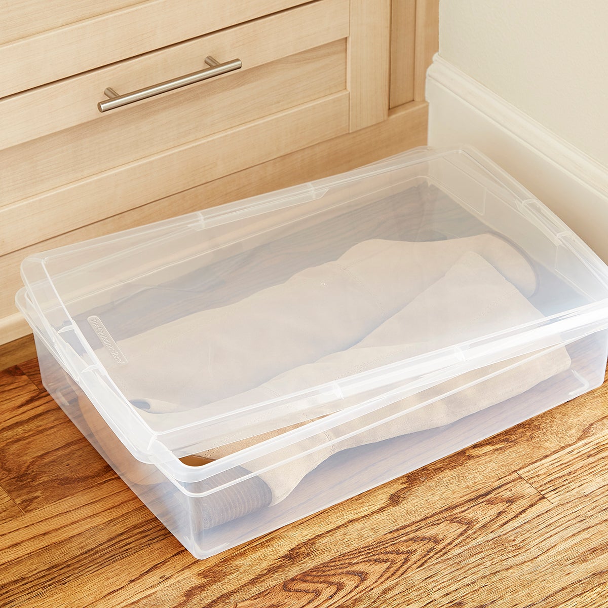 Our Clear Storage Boxes