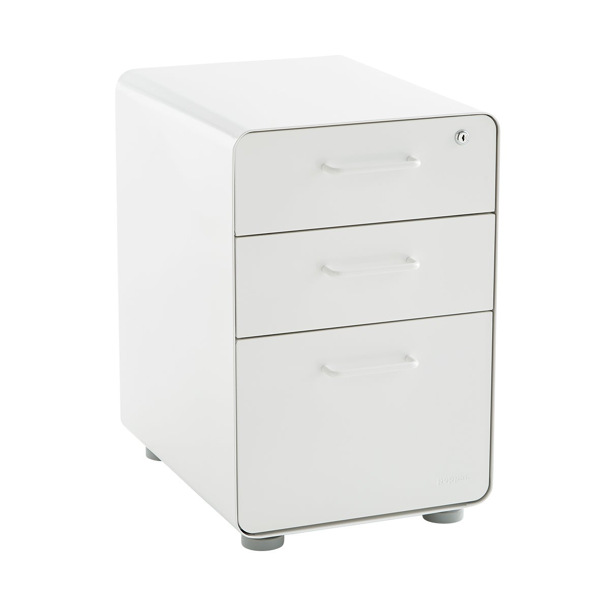 Poppin File Cabinet White Poppin 3 Drawer Stow File Cabinet The Container Store