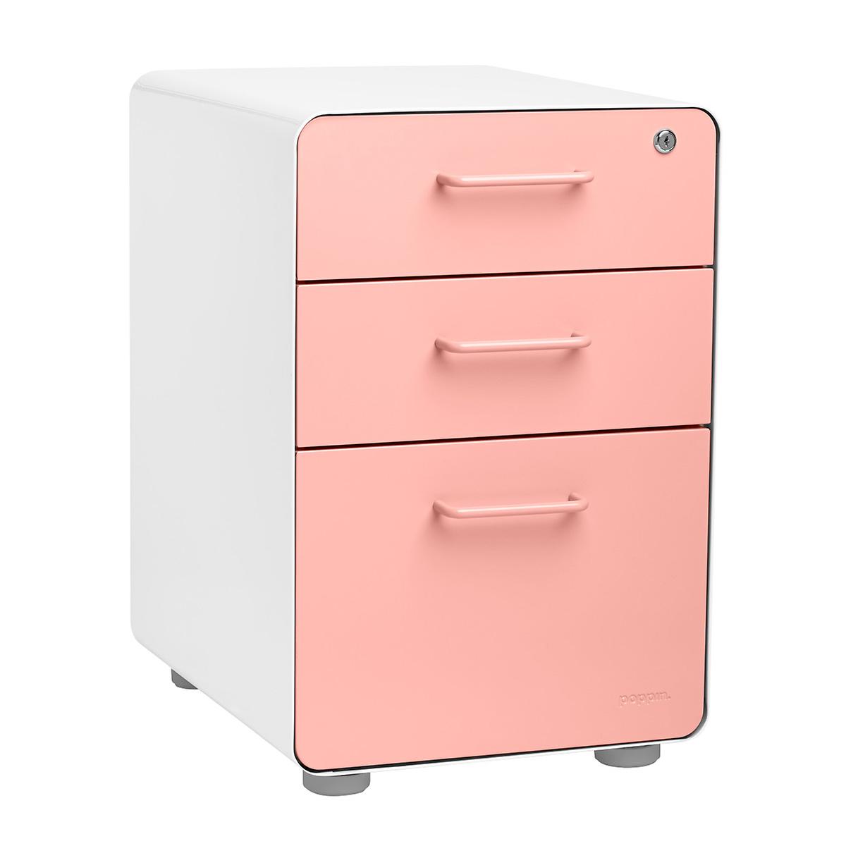 Poppin File Cabinet White Poppin 3 Drawer Stow File Cabinet