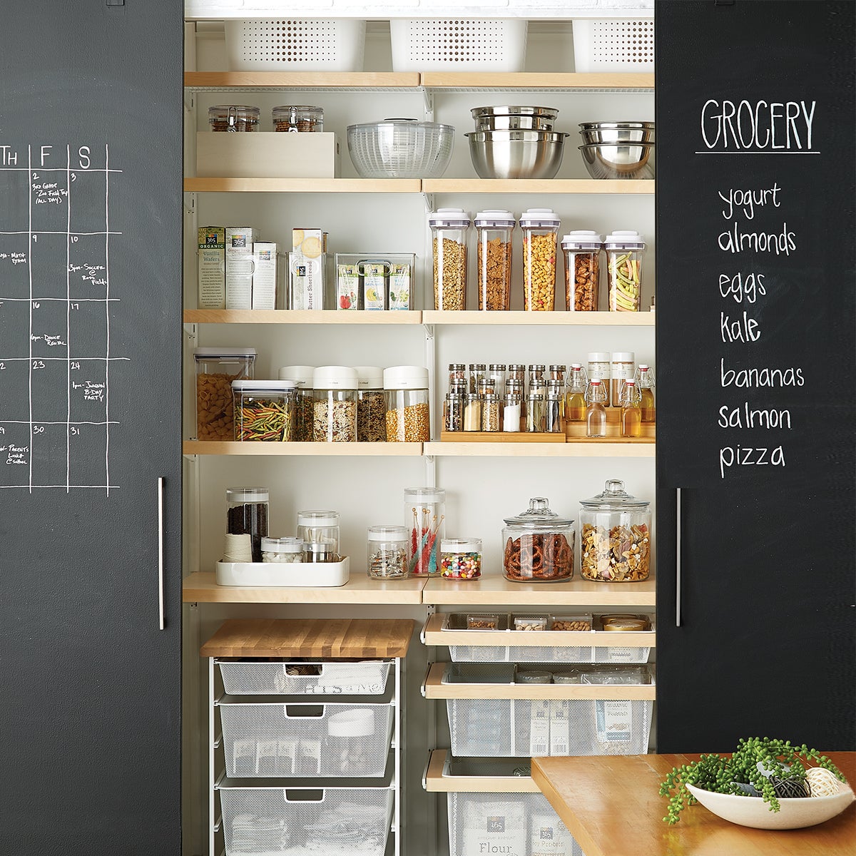 Elfa Decor 4 Birch White Reach In Pantry The Container Store